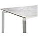 Tavolo Da Pranzo Da Giardino Feletto 180 Cm 90 Cm Pietra Marmo Bianco - Foto miniatura 4
