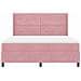 Letto a molle con materasso con led Rosa 180 x 200 cm Velluto - Foto miniatura 8