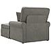 Chaise Longe con Gonna 3 pcs Grigio chiaro Tessuto in Cords - Foto miniatura 6