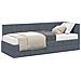 Struttura Letto Angolare con Materasso 2 pcs Grigio Velluto - Foto miniatura 1