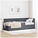 Struttura Letto Angolare con Materasso 2 pcs Grigio Velluto - Foto miniatura 2