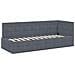 Struttura Letto Angolare con Materasso 2 pcs Grigio Velluto - Foto miniatura 6