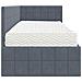Struttura Letto Angolare con Materasso 2 pcs Grigio Velluto - Foto miniatura 8