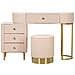 Consolle Trucco Vkh22-rosa-legno-120x40x75 Cm - Foto miniatura 2