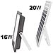 Proiettore Solare Led 16 W Con Pannello Solare 20 W E Rilevamento Automatico - Foto miniatura 5