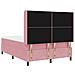 Letto a molle con materasso Rosa 160 x 200 cm Velluto - Foto miniatura 7