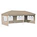 Tenda per feste a pop-up 575 x 289 x 245 cm Crema - Foto miniatura 1