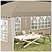 Tenda per feste a pop-up 575 x 289 x 245 cm Crema - Foto miniatura 3