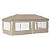 Tenda per feste a pop-up 575 x 289 x 245 cm Crema - Foto miniatura 7