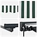 Tenda retrattile manuale Verde e Bianco 4,5 × 3,5 m - Foto miniatura 7