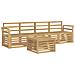 Set di divani da esterno 5 pcs Bianco Legno di Acacia Massello - Foto miniatura 1