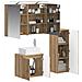 Set di mobili per il bagno 4 pcs Rovere Artigianale - Foto miniatura 2
