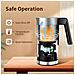 Montalatte KD-0803A. 350 W. 240 ml. 4 programmi. interno inox. argento - Foto miniatura 2