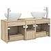 Set di mobili per il bagno 3 pz Rovere Sonoma - Foto miniatura 7