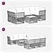 Set Divano da Giardino 7 pz Nero polyrattan - Foto miniatura 10