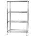 Scaffale In Metallo Cromato 4 Ripiani 60x90x160cm 4x609016 - Foto miniatura 1