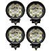 4 X Faro 27w Rotondo Faretto Led Da Lavoro 9 Led Da 3w Di Profondità Auto Barca - Foto miniatura 2