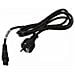 Inc. Power Cord (black) Europe 3-wire Conductor - 1.0m - 213350-012 - Foto miniatura 1