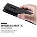 Custodia Compatibile Con Lg K7 2017 In Nero Di Notte - Coperchio Protettiva Con Chiusura Magnetica, Funzione Stand E Tasca Per Le Carte - Foto miniatura 5