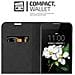 Custodia Compatibile Con Lg K7 2017 In Nero Di Notte - Coperchio Protettiva Con Chiusura Magnetica, Funzione Stand E Tasca Per Le Carte - Foto miniatura 6
