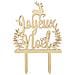 Cake Topper In Legno - Joyeux Noël In Francese) - Foto miniatura 4