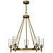 Lampadario A 5 Luci Multibraccio Finitura Ottone, Attacco E27 - Foto miniatura 3