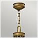 Lampadario A 5 Luci Multibraccio Finitura Ottone, Attacco E27 - Foto miniatura 6