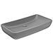 Lavabo Lusso Rettangolare Grigio Chiaro Opaco 71x38 cm Ceramica - Foto miniatura 1
