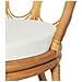 Sedia da Pranzo e Cuscino Marrone Chiaro Rattan Naturale e Lino 72 x 68 x 76 cm - Foto miniatura 4