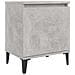 Comodini con Gambe in Metallo Grigio Cemento 40x30x50 cm - Foto miniatura 6