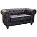 Chesterfield - Divano Vintage In Ecopelle - Foto miniatura 1