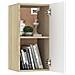 Mobile TV Bianco Rovere Sonoma 30,5x30x60 cm Legno Multistrato - Foto miniatura 5