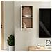 Mobile TV Bianco Rovere Sonoma 30,5x30x60 cm Legno Multistrato - Foto miniatura 6