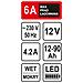 Caricabatterie con LED 12V 6A 90Ah - Foto miniatura 3