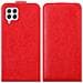 Custodia Compatibile Con Samsung Galaxy A22 4g / M22 / M32 4g In Rosso Mela - Coperchio Protettivo In Design Flip Con Chiusura Magnetica - Foto miniatura 8