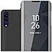 Custodia Compatibile Con Samsung Galaxy A50 / A30s / A50s In Tormalina Nera - Clear View Specchio Coperchio Protettivo Con Funzione Di Supporto Protezione A 360 Gradi - Foto miniatura 1