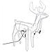 Figure Natale Renne Teste Mobili 3 Pz Bianco Freddo 76x42x87 Cm - Foto miniatura 3