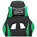 Sedia Da Gaming Con Poggiapiedi Nero E Verde In Similpelle - Foto miniatura 9
