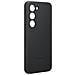 Cover Galaxy S23 Plus Vera Pelle Originale Leather Case Nera - Foto miniatura 3