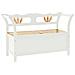 Panca Bianca 107x45x75,5 cm Legno Massello di Abete - Foto miniatura 2