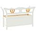 Panca Bianca 107x45x75,5 cm Legno Massello di Abete - Foto miniatura 11