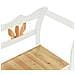 Panca Bianca 107x45x75,5 cm Legno Massello di Abete - Foto miniatura 12