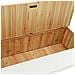 Panca Bianca 107x45x75,5 cm Legno Massello di Abete - Foto miniatura 14