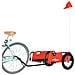 Rimorchio Per Bici Da Carico Arancione Tessuto Oxford E Ferro - Foto miniatura 3