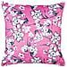 Set Di 2 Cuscini Koeleria Velluto 45 X 45 Cm A Strisce Ricamato Fucsia - Foto miniatura 4
