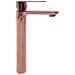 Miscelatore Rubinetto Oceania Per Lavabo Con Bocca Alta In Ottone Oro Rosa - Foto miniatura 1