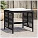 Sgabelli Da Giardino Con Cuscini 4pz Neri 41x41x36cm Polyrattan - Foto miniatura 1