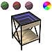 Tavolino Da Salotto Con Led Infinity Rovere Sonoma 40x40x49 Cm - Foto miniatura 2
