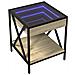 Tavolino Da Salotto Con Led Infinity Rovere Sonoma 40x40x49 Cm - Foto miniatura 3
