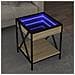 Tavolino Da Salotto Con Led Infinity Rovere Sonoma 40x40x49 Cm - Foto miniatura 1